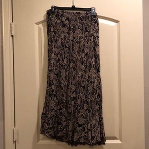 Black and Tan maxi skirt with beading detail.